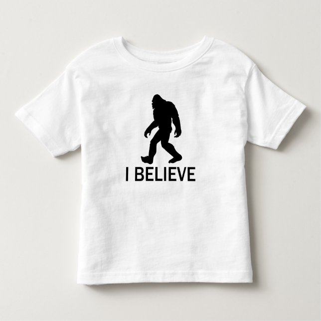 T-shirt Pour Les Tous Petits Je crois en Bigfoot (Devant)