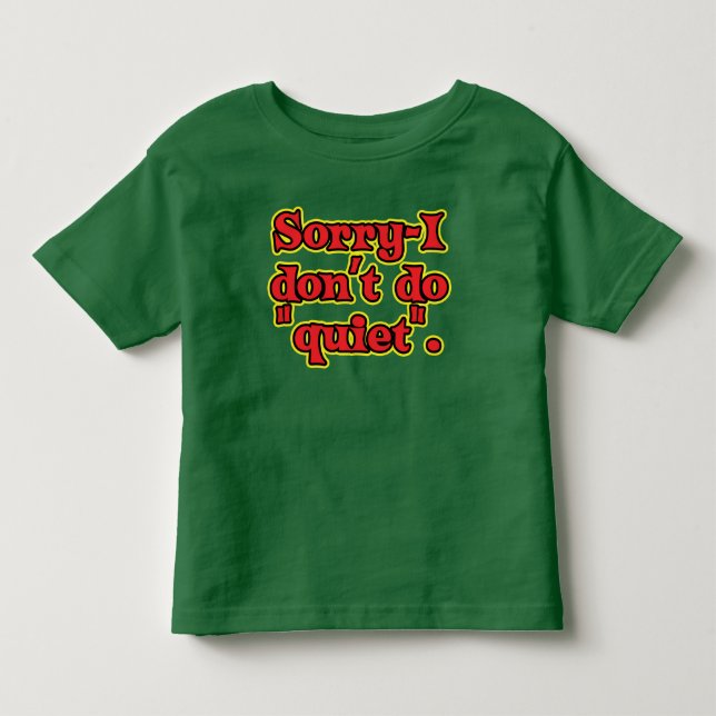 T-shirt Pour Les Tous Petits Je ne fais pas la tranquillité (Devant)