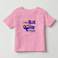 Je porte le bleu pour mon cancer du colon du papa