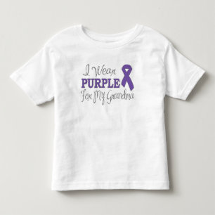 T-shirt Pour Les Tous Petits Je porte le pourpre pour ma grand-maman (le ruban