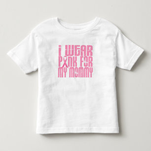 T-shirt Pour Les Tous Petits Je porte le rose pour ma maman 16 (le cancer du