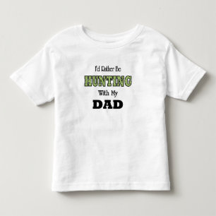 T-shirt Pour Les Tous Petits Je préfère chasser avec papa