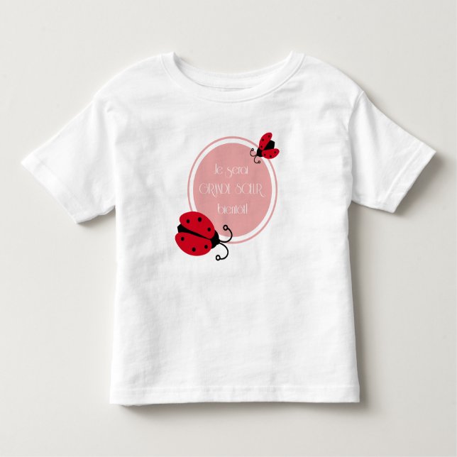 T-shirt Pour Les Tous Petits Je serai grande soeur bientôt (Devant)