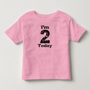T-shirt Pour Les Tous Petits Je suis 2 aujourd'hui Filles Anniversaire Chemise
