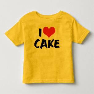 T-shirt Pour Les Tous Petits Je suis amateur de gâteau en forme de coeur - Gâte