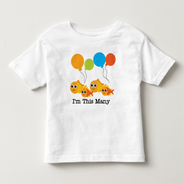 T-shirt Pour Les Tous Petits Je suis ces Beaucoup-Quatre (Devant)