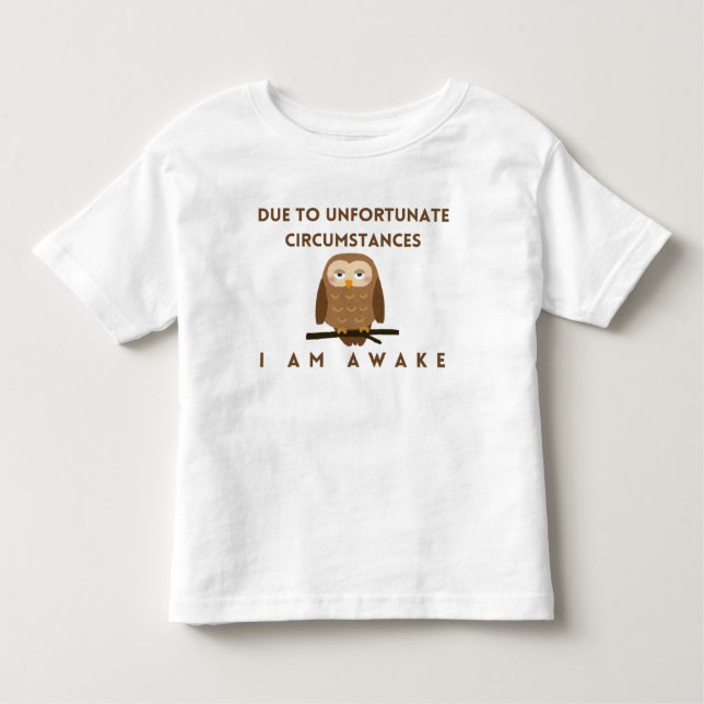 T-shirt Pour Les Tous Petits Je suis éveillé (Devant)