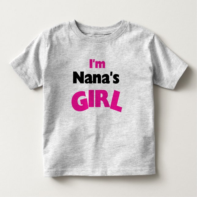 T-shirt Pour Les Tous Petits Je suis la fille de Nana (Devant)