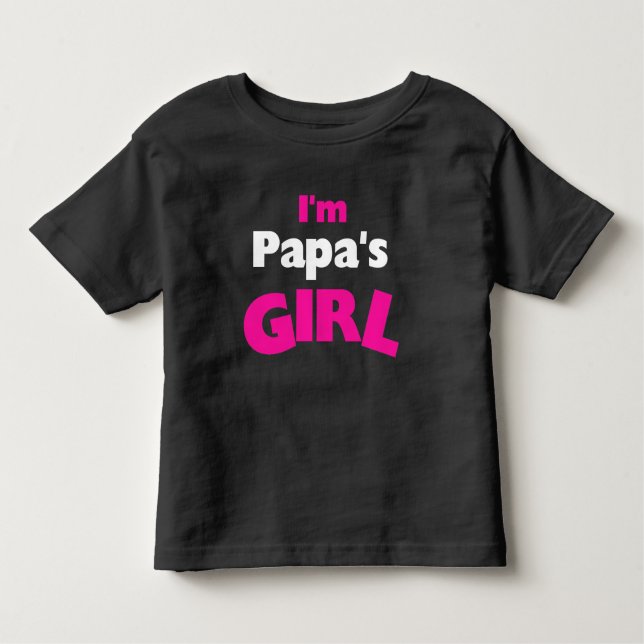T-shirt Pour Les Tous Petits Je suis la fille de papa (Devant)