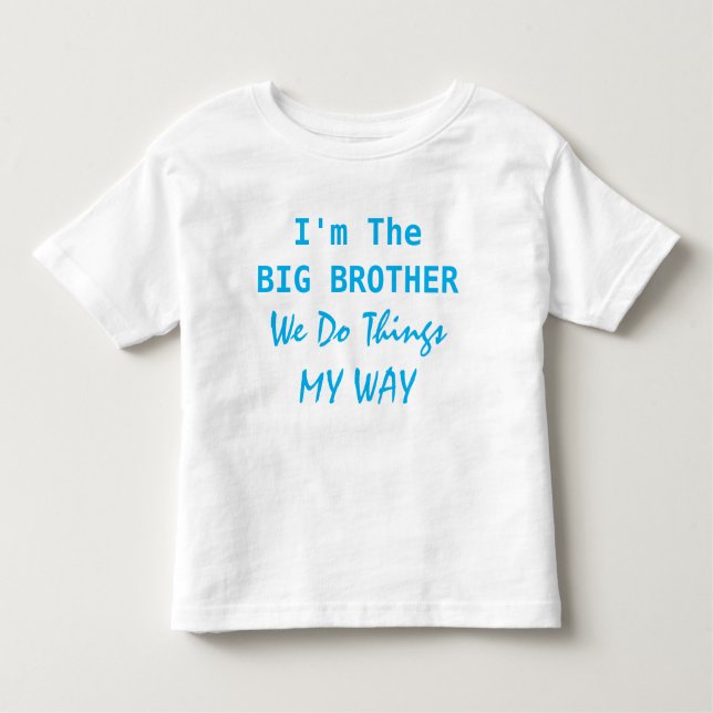 T-shirt Pour Les Tous Petits Je suis le Big Brother (Devant)