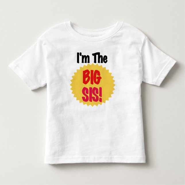 T-shirt Pour Les Tous Petits Je suis le Big Sis (Devant)