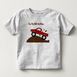 T-shirt Pour Les Tous Petits Je suis le camion Big Brother Red Monster