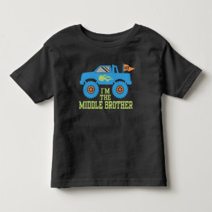 T-shirt Pour Les Tous Petits Je suis le Camion Monster du frère moyen