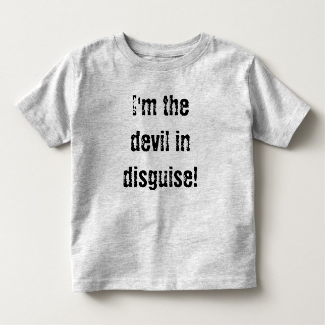 T-shirt Pour Les Tous Petits Je suis le diable dans le déguisement ! (Devant)
