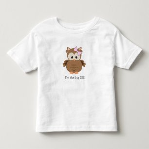 T-shirt Pour Les Tous Petits Je suis le grand hibou boisé SIS / nouveau cadeau 