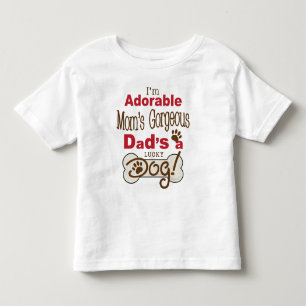 T-shirt Pour Les Tous Petits Je suis le papa magnifique de la maman adorable