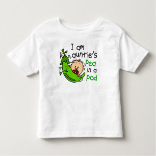 T-shirt Pour Les Tous Petits Je suis le pois de la tante dans un podium