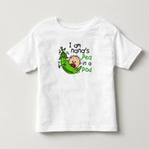 T-shirt Pour Les Tous Petits Je suis le pois de Nana dans une cosse 1