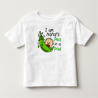 T-shirt Pour Les Tous Petits Je suis le pois de Nana dans une cosse 1