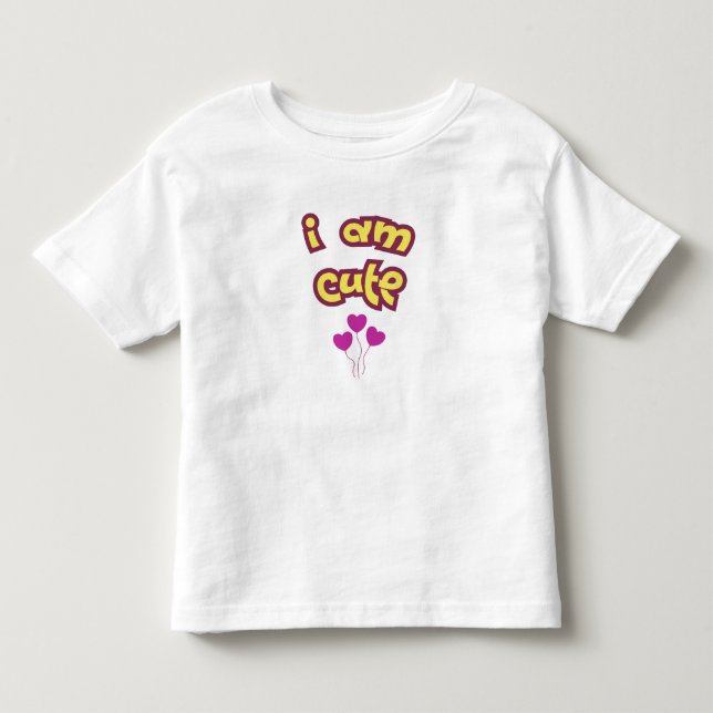 T-shirt Pour Les Tous Petits Je suis mignon (Devant)
