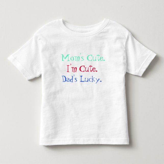 T-shirt Pour Les Tous Petits Je suis mignon (Devant)