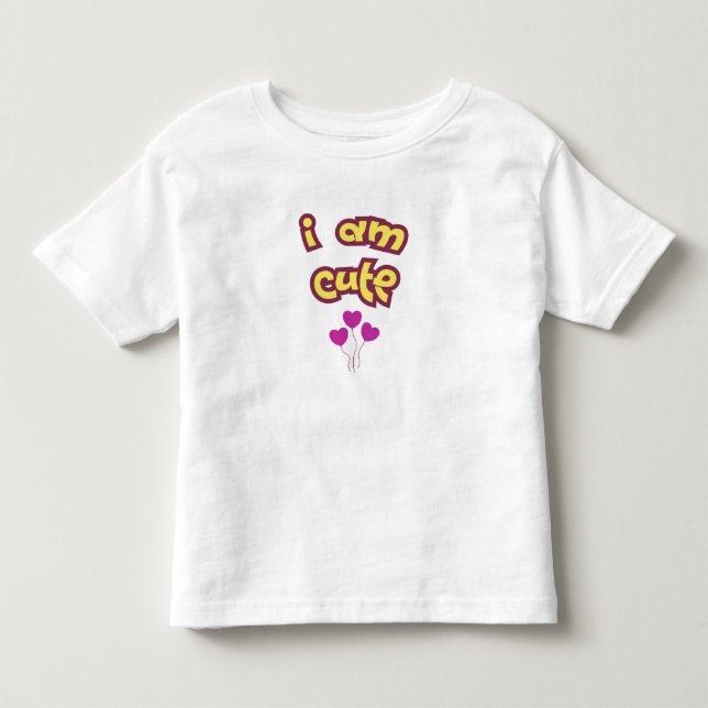 T-shirt Pour Les Tous Petits Je suis mignon (Devant)