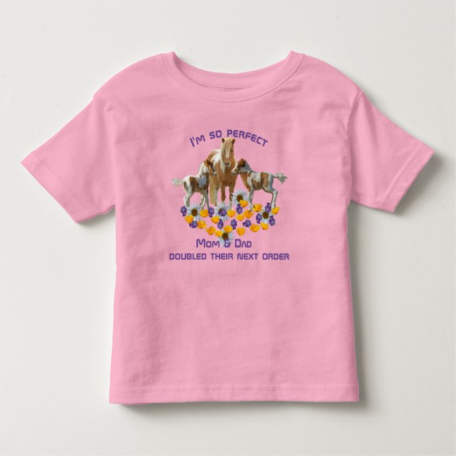 T-shirt Pour Les Tous Petits Je suis si parfaite - jumeaux (Devant)