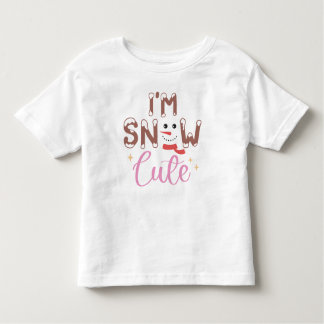 T-shirt Pour Les Tous Petits Je suis Snow Cute Baby