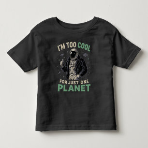 T-shirt Pour Les Tous Petits Je suis trop cool pour une seule planète