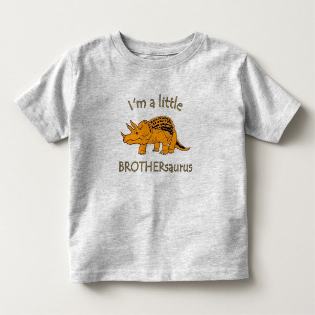 T-shirt Pour Les Tous Petits Je suis un petit frère-saurus (Devant)