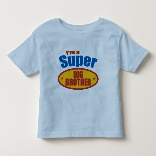 T-shirt Pour Les Tous Petits Je suis un super grand frère (Devant)