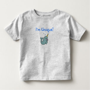 T-shirt Pour Les Tous Petits Je suis unique ! (Narwhal)