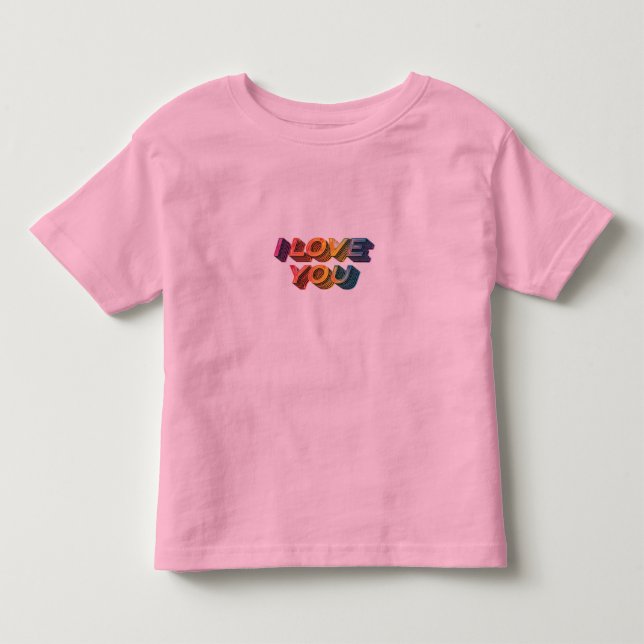T-SHIRT POUR LES TOUS PETITS "JE T'AIME (Devant)