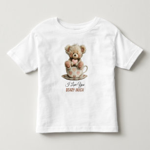 T-shirt Pour Les Tous Petits Je t'aime énormément sur carte postale de tasse