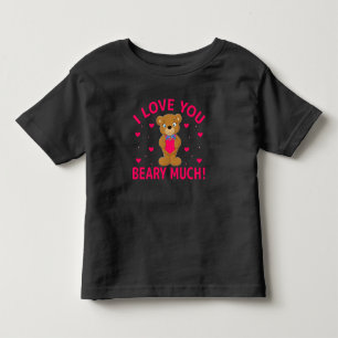 T-shirt Pour Les Tous Petits Je T'Aime Faire Beaucoup De Teddy Bear