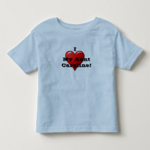 T-shirt Pour Les Tous Petits Je T'aime Ma Tante (insérer nom) T Shirt Enfant Co