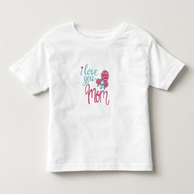 T-shirt Pour Les Tous Petits Je t'aime maman (Devant)