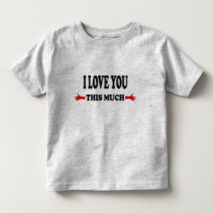 T-shirt Pour Les Tous Petits Je t'aime tant les bras ouverts