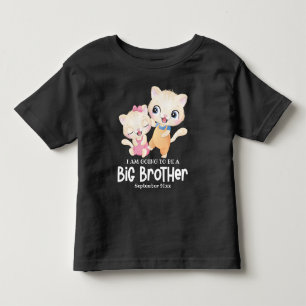 T-shirt Pour Les Tous Petits Je vais être grand frère Annonce de bébé