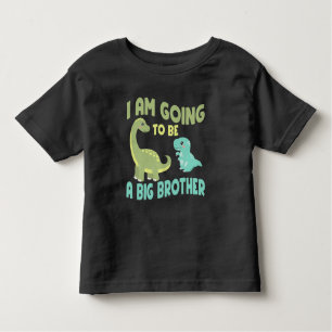 T-shirt Pour Les Tous Petits Je vais être grand frère, Dinosaur bébé Révéler