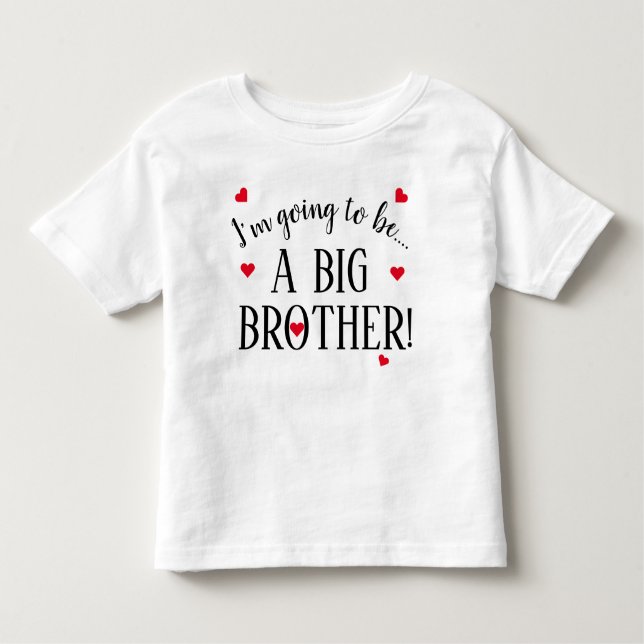 T-shirt Pour Les Tous Petits Je Vais Être Un Grand Frère  (Devant)