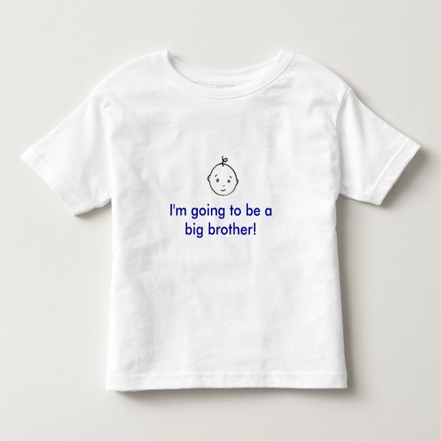 T-shirt Pour Les Tous Petits Je vais être un grand frère ! (Devant)