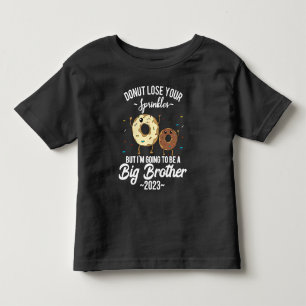 T-shirt Pour Les Tous Petits Je vais être un grand frère 2023 Donut
