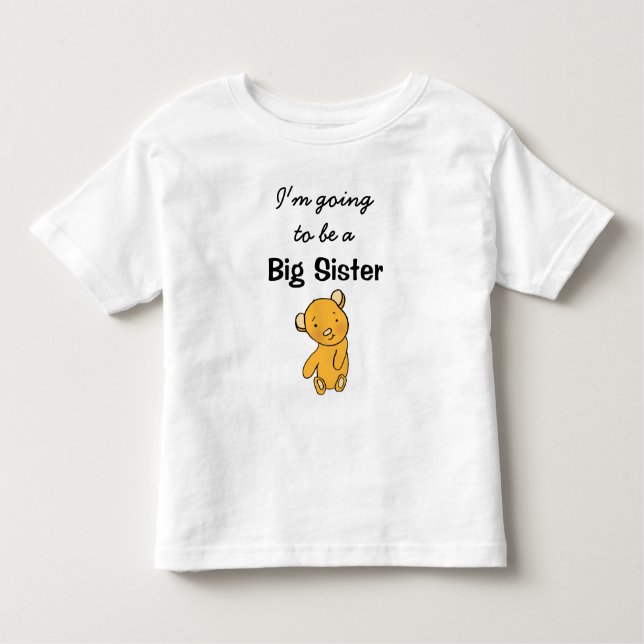 T-shirt Pour Les Tous Petits Je vais être une grande soeur (Devant)