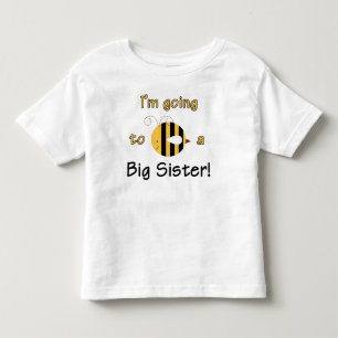 T-shirt Pour Les Tous Petits Je vais être une grande soeur - mignonne Bee Desig