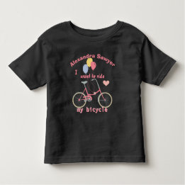 T-shirt Pour Les Tous Petits Je veux faire du vélo Vélos rétro gonflables