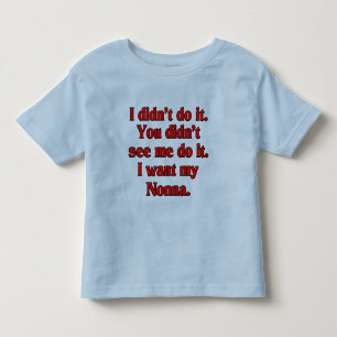 T-shirt Pour Les Tous Petits Je veux mon nonna (la grand-mère italienne)