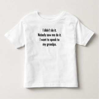 T-shirt Pour Les Tous Petits Je veux parler à mon grand-papa