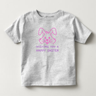 T-shirt Pour Les Tous Petits Je vous souhaite un joyeux lapin de Pâques Toddler