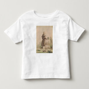 T-shirt Pour Les Tous Petits Jean-Jacques Rousseau recueillant des herbes